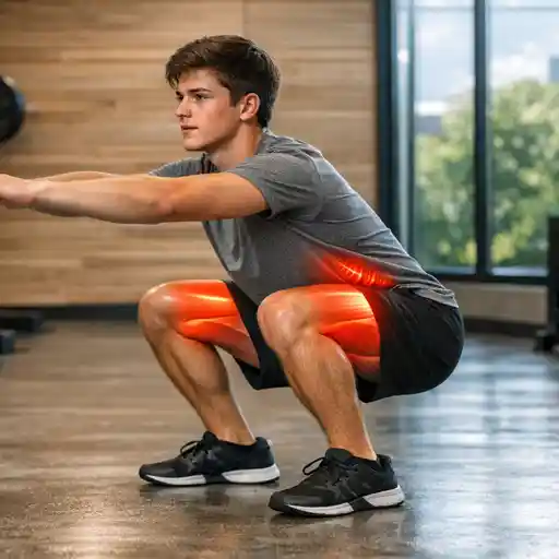 Squat classique au poids du corps