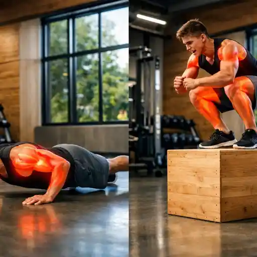 Demi-burpees (half burpees)